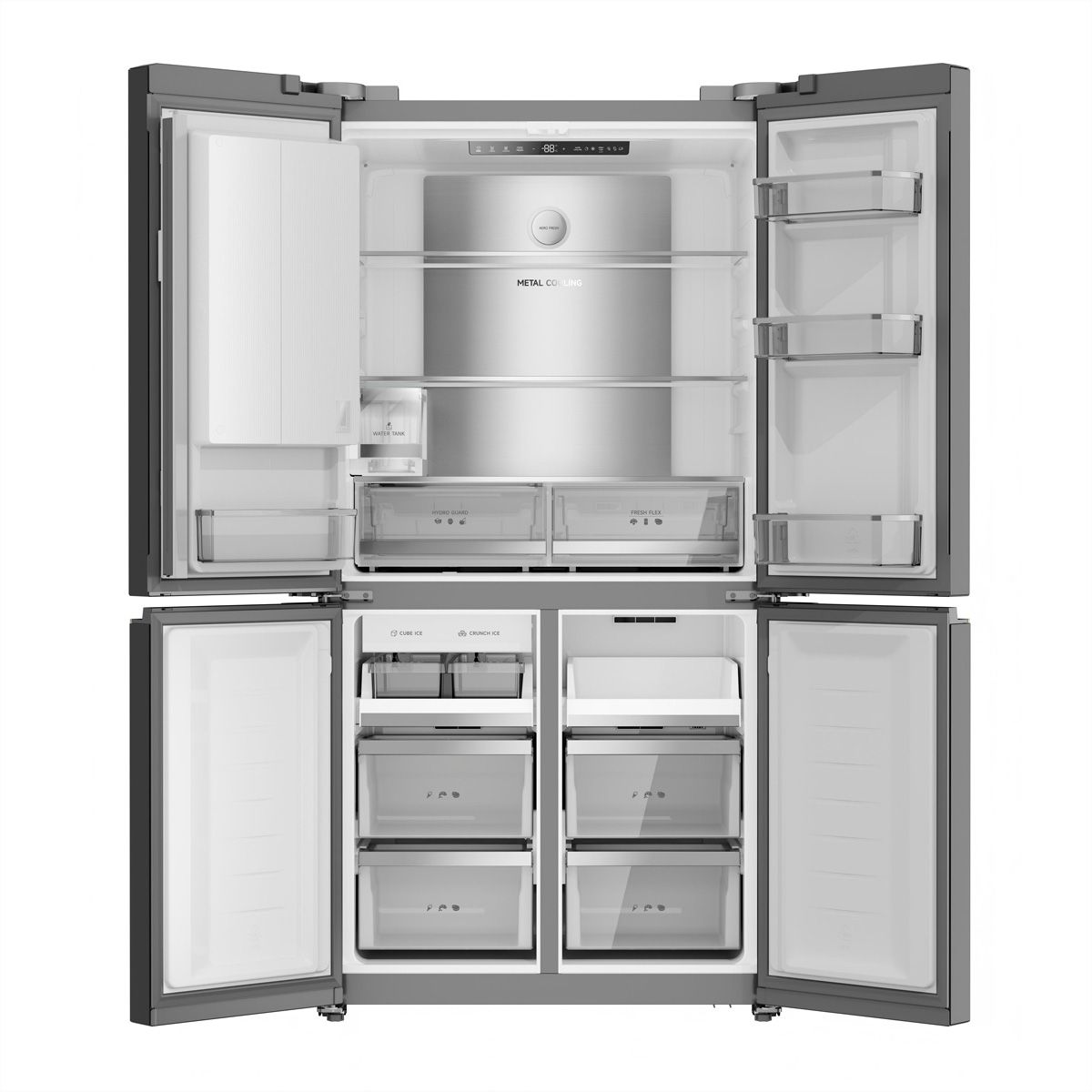 Dreame Food Center FizzFresh Cube90,560L, DRC560WMXECH, E, MatteSilk Inox look