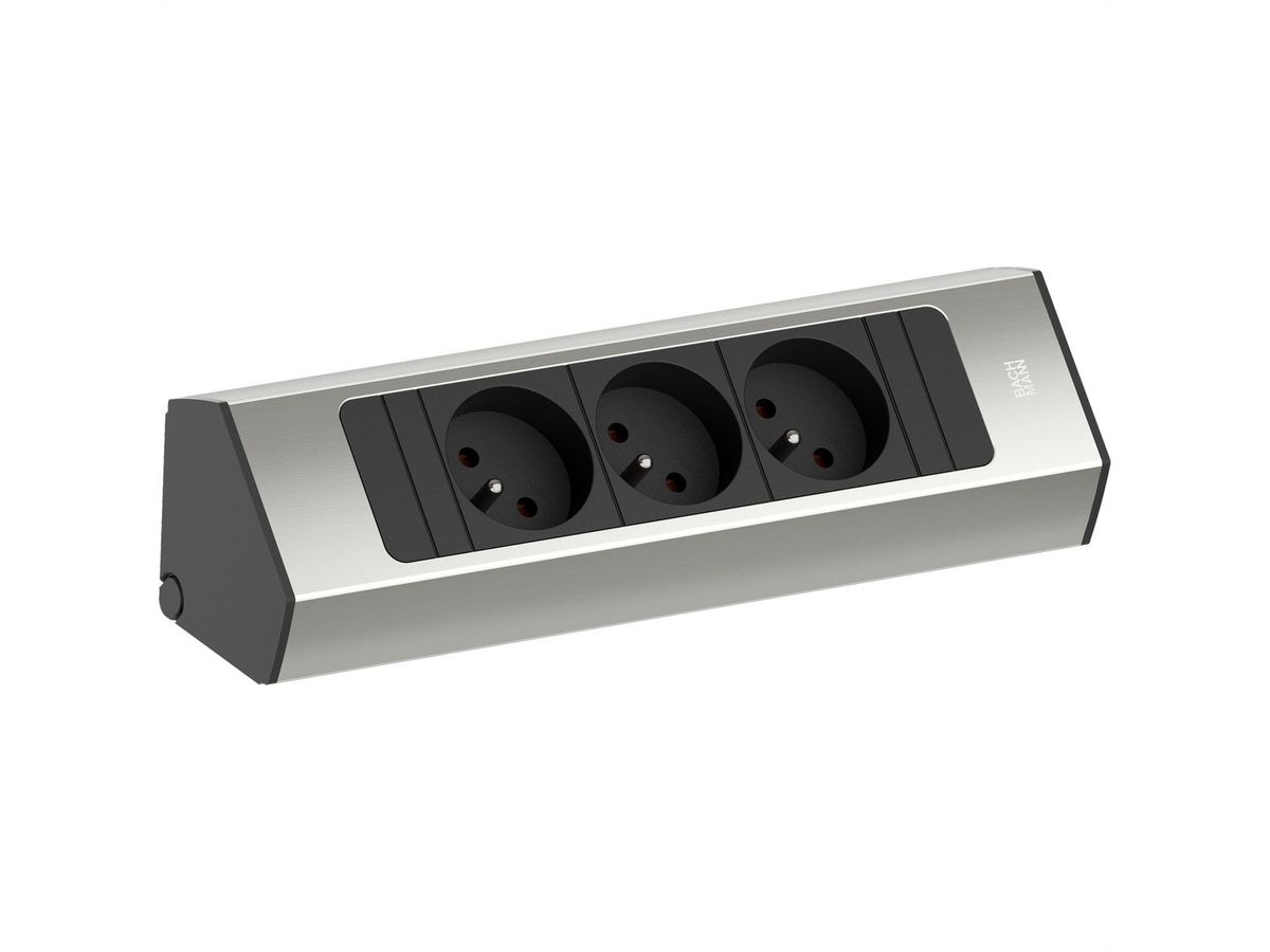 BACHMANN CASIA2 3xUTE 2,0m AEH Edelstahl-Optik