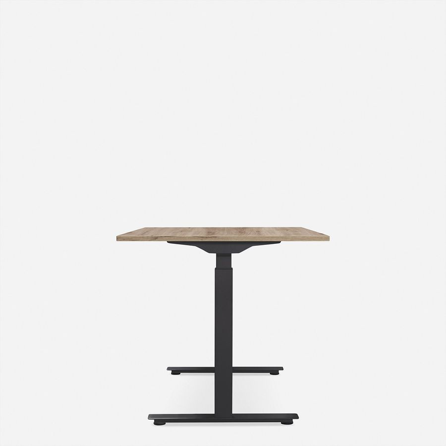 WRK21 Schreibtisch Smart 180 x 80 cm, Höhenverstellbar, Kendal Eiche / Schwarz