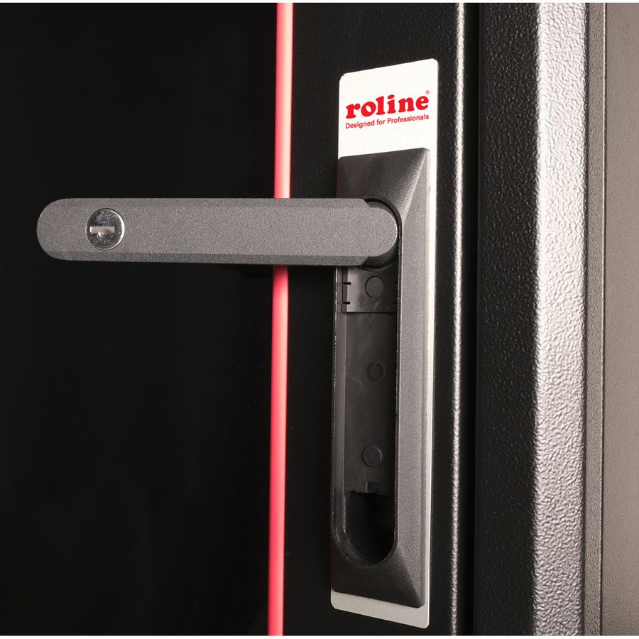 ROLINE 19-Zoll Netzwerkschrank Pro 26 HE, 800x1000 BxT Glastür schwarz