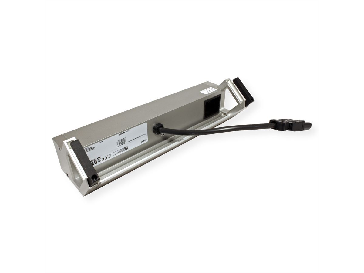 BACHMANN DESK2 2xUTE 1xUSB C 60W 1xCM 0,2m GST18 INOX