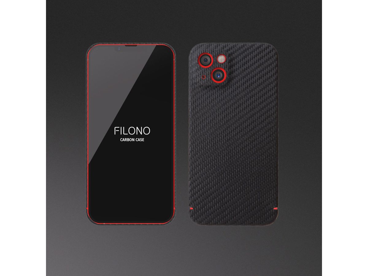 Filono Carbon Case iPhone 13 inkl. Filono Metal Ring