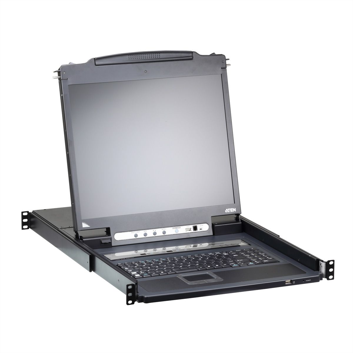ATEN CL5708iN LCD KVM Switch Over IP, USB-PS/2,VGA , 8-Ports, DE-Layout