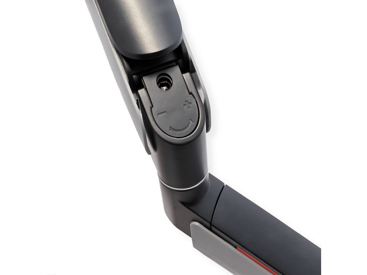 ROLINE Support LCD à gaz, fonction pivot, 5 axes de rotation, max. 20 kg