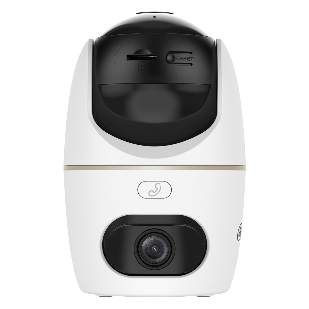 DAHUA DH-IPC-H5DP-5F-0360B-EUR Caméra PT d'intérieur 2x 5 MP, 86°, IR-LED 30m, WiFi