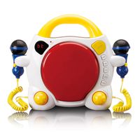 Lenco Lecteur CD Portabler KCD-011KIDS, BT, y compris 2 microphones