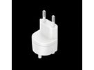 Adaptateur fixe D, prise de sécurité/CH, 2 pôles, T11, blanc, Bulk