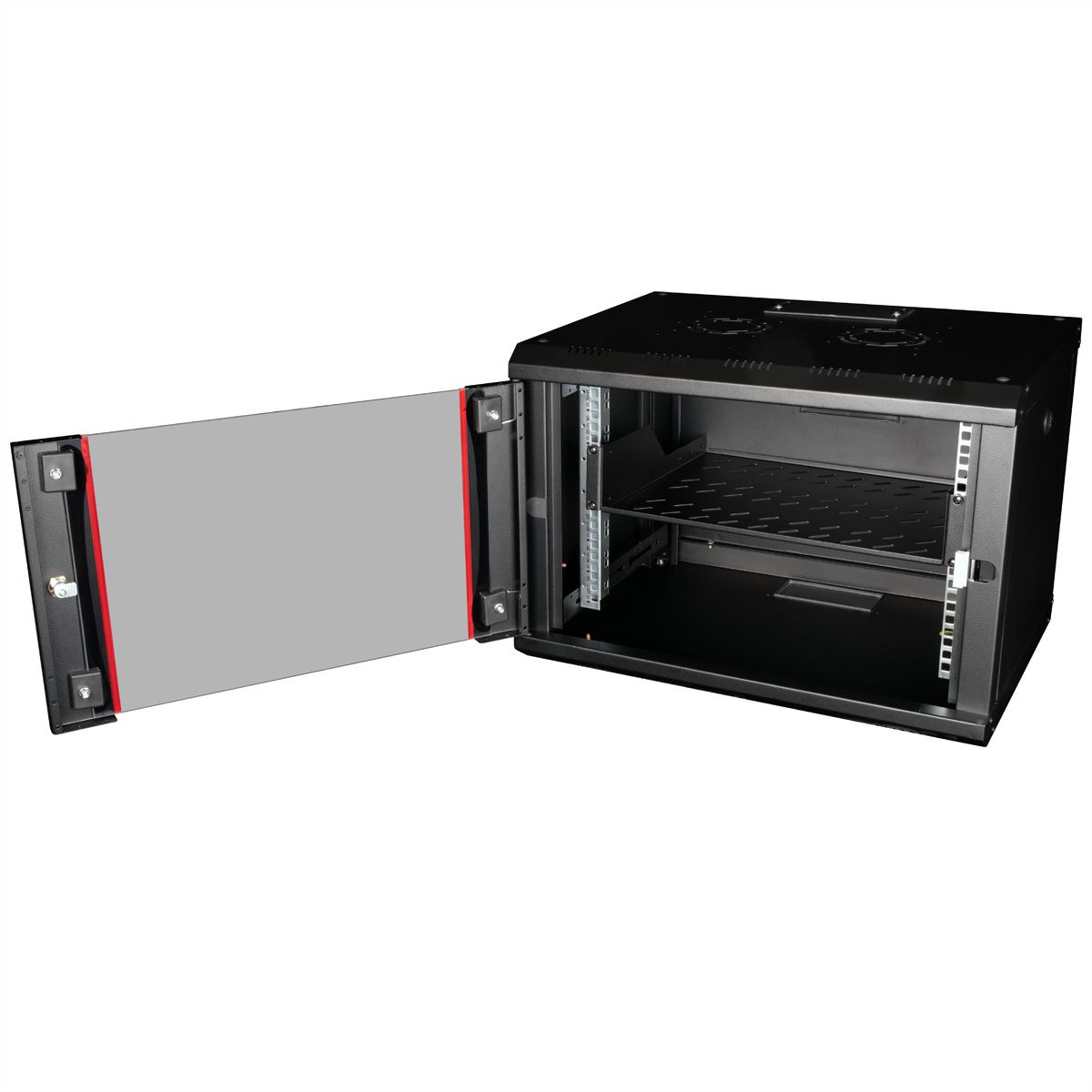 ROLINE 19-Zoll Fachboden 2 HE 350 T, 25kg Tragkraft schwarz