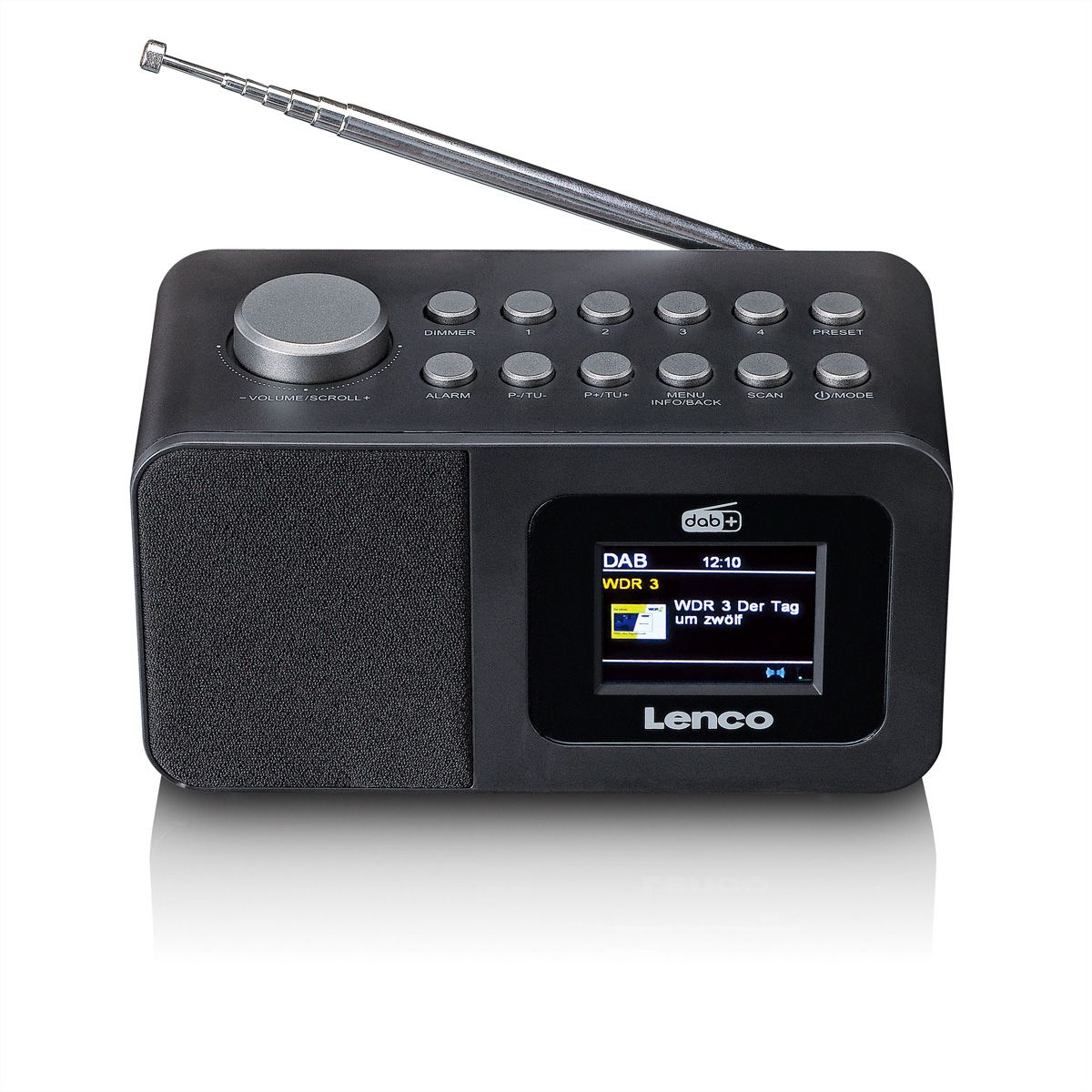 Lenco CR-625BK - Radio-réveil DAB+/ FM, BT, noir