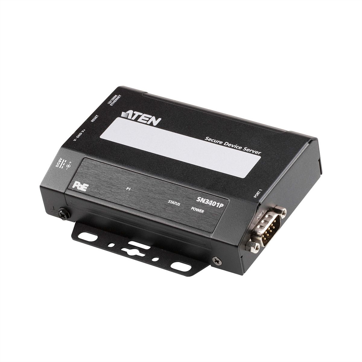 ATEN SN3401P Serveur de périphériques sécurisés RS-232/422/485 à 1 port avec PoE