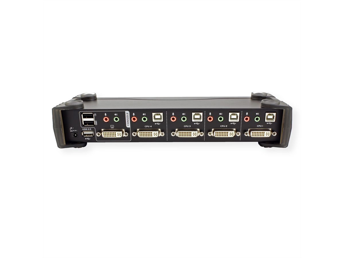 ATEN CS1764A Switch KVM DVI, USB, Audio, Hub USB, 4 ports