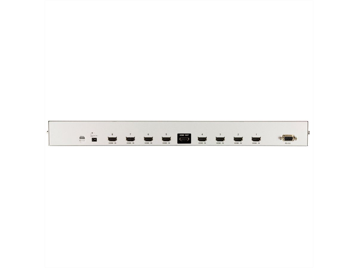 ATEN VS0801H HDMI-A/V-Switch mit 8 Ports und Infrarot-Fernbedienung