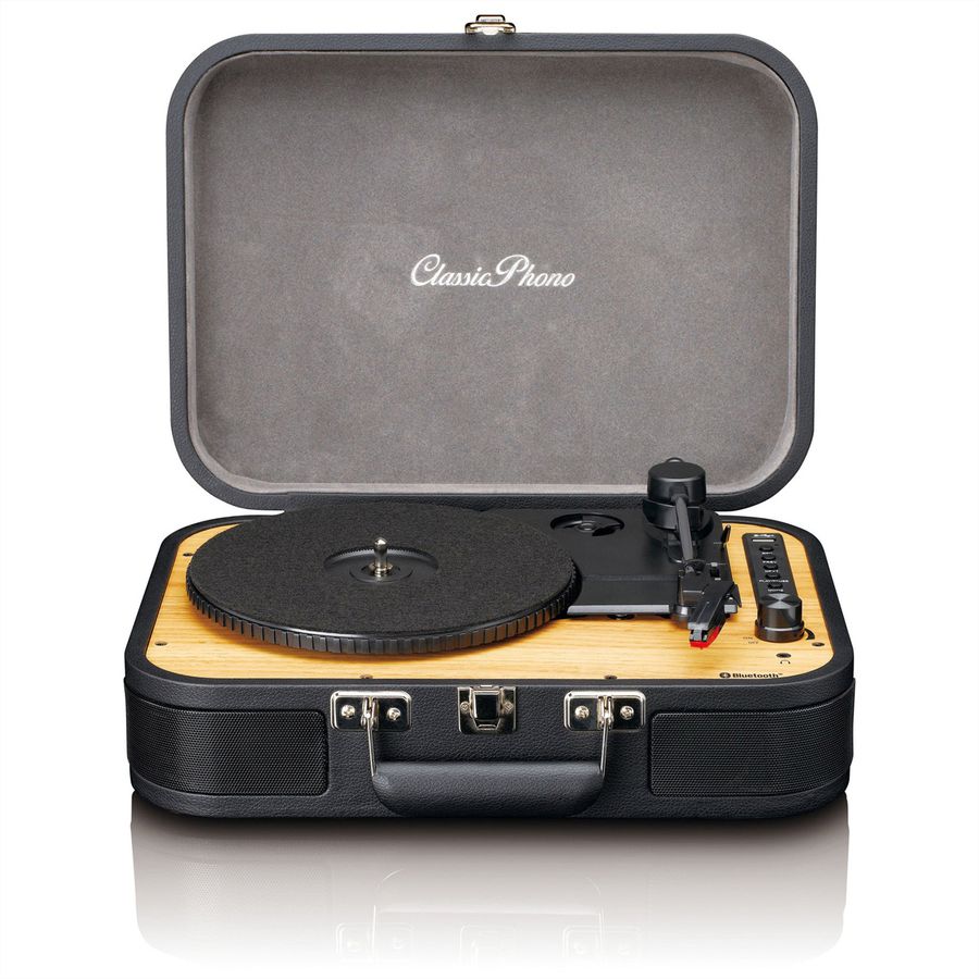 Lenco Tourne-disque TT-116BK noir, Bluetooth 5.0, haut-parleur, portable
