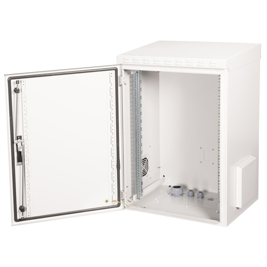 ROLINE 19-Zoll Wandgehäuse Pro 16 HE, 600x450 BxT IP55 outdoor grau