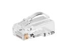 ROLINE Connecteur modulaire non blindé Cat.6A (Classe EA), Pass-Through, pour câble solide/tresse, 10 unités