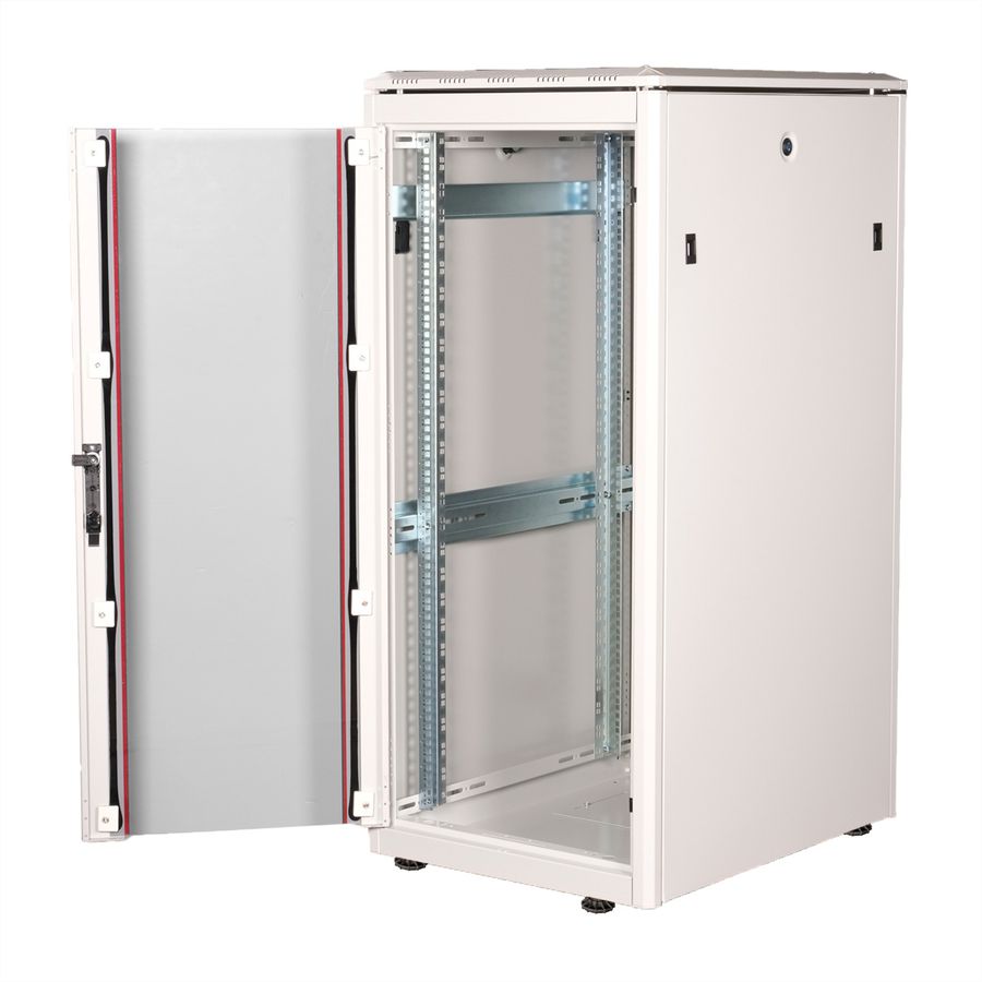 ROLINE 19-Zoll Netzwerkschrank Pro 26 HE, 600x800 BxT Glastür grau