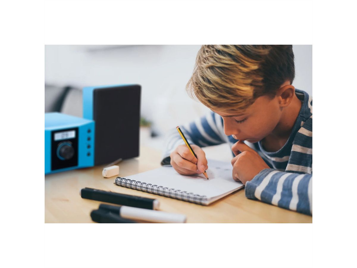 Lenco Stereoanlage MC-013BU, blau, CD/CD-R/CD-RW/FM, Stereo