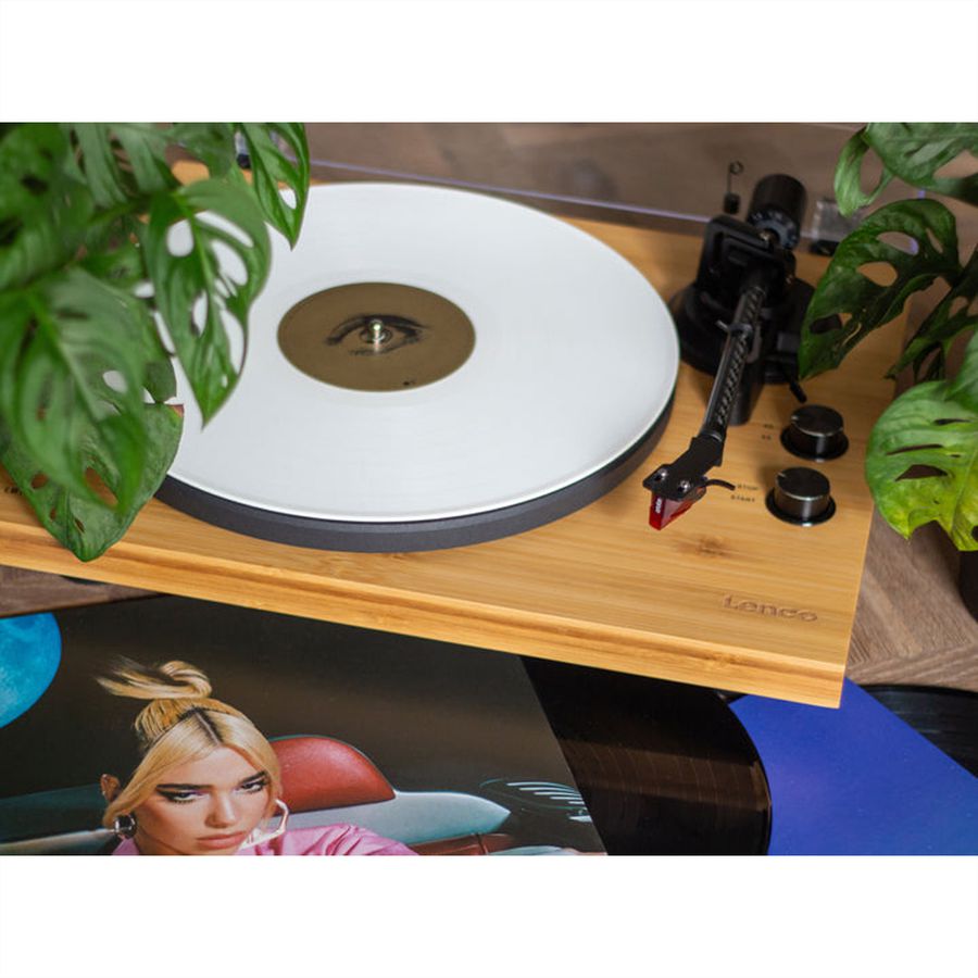 Lenco Platine vinyle LBT-335BA, couleur bambou ,BT, Ortofon 2MRED inclus