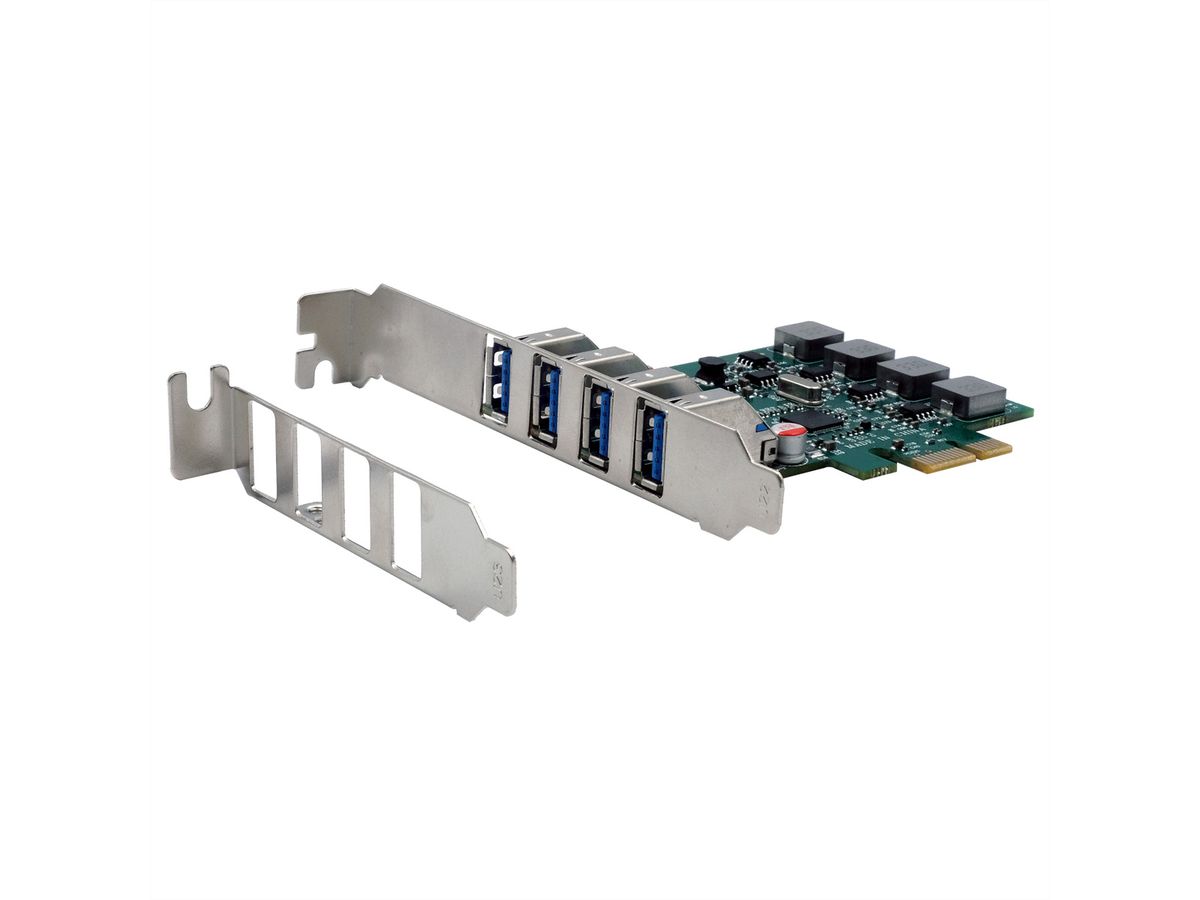 EXSYS EX-11194 Carte PCIe 4 ports USB 3.2 Gen 1