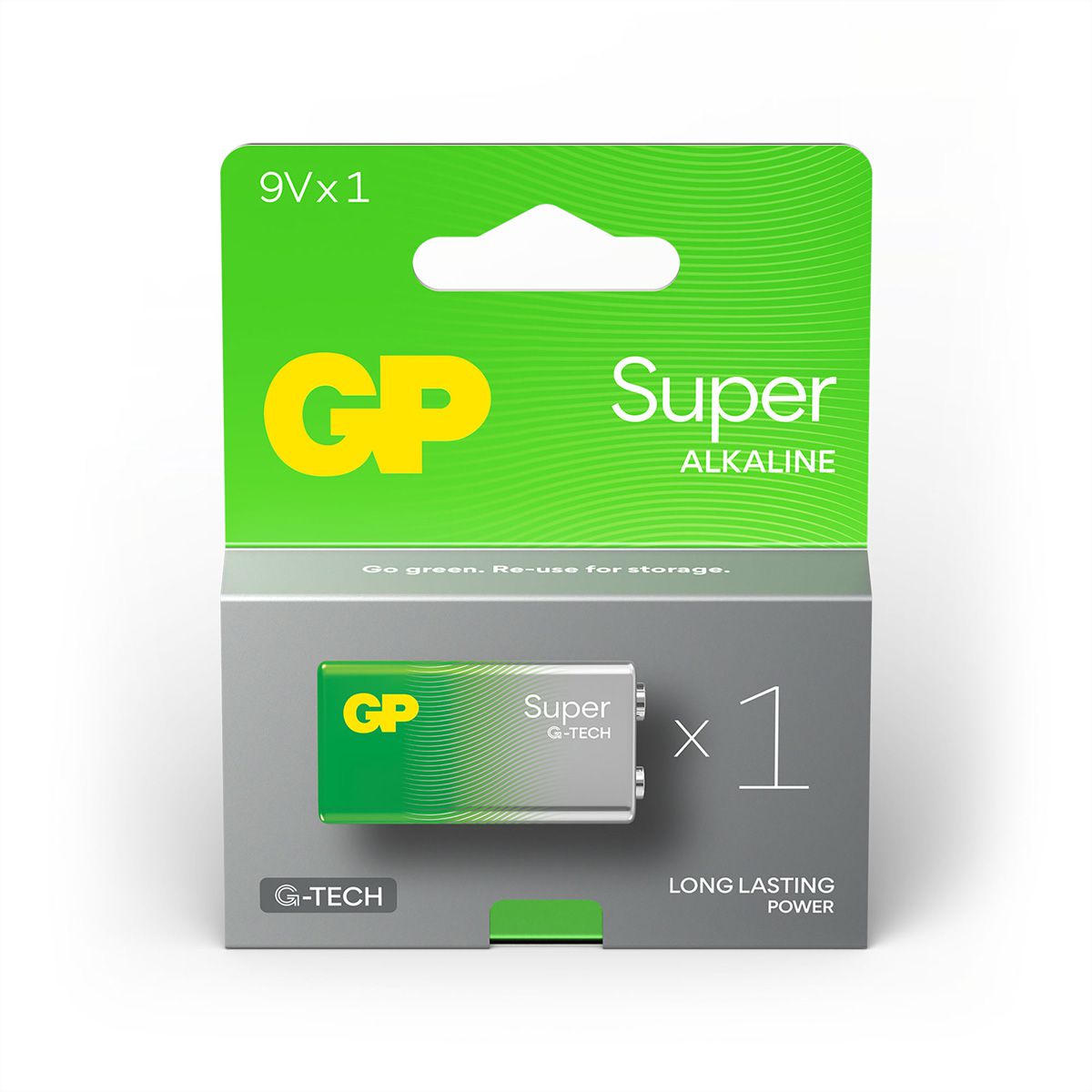 GP Batteries Super Alkaline 9V Block 1x