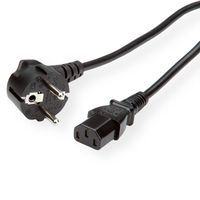 ROLINE Câble d'alimentation IEC droit, noir, 1,8 m