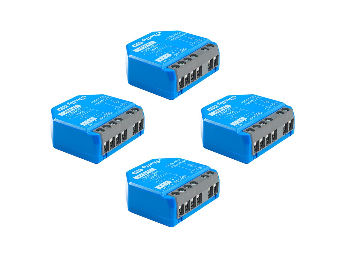 Shelly Schaltaktor 1 Gen4, (Quadro pack)