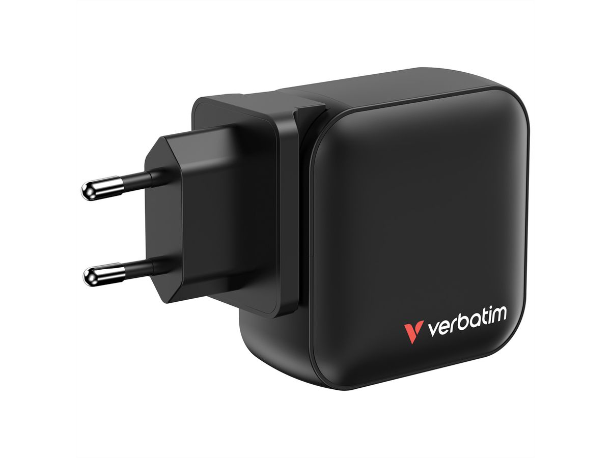 Verbatim Mini GaN 4 Port Charger 100W, 3x USB-C, 1x USB-A
