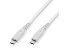 VALUE Câble compatible USB 3.2 Gen2, avec PD, C-C, M/M, 4K UHD-1, 10Gbit/s, Emark, 60W, blanc, 5 m