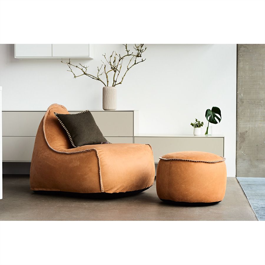 Sackit Hocker RETROit Dunes, Leder drum