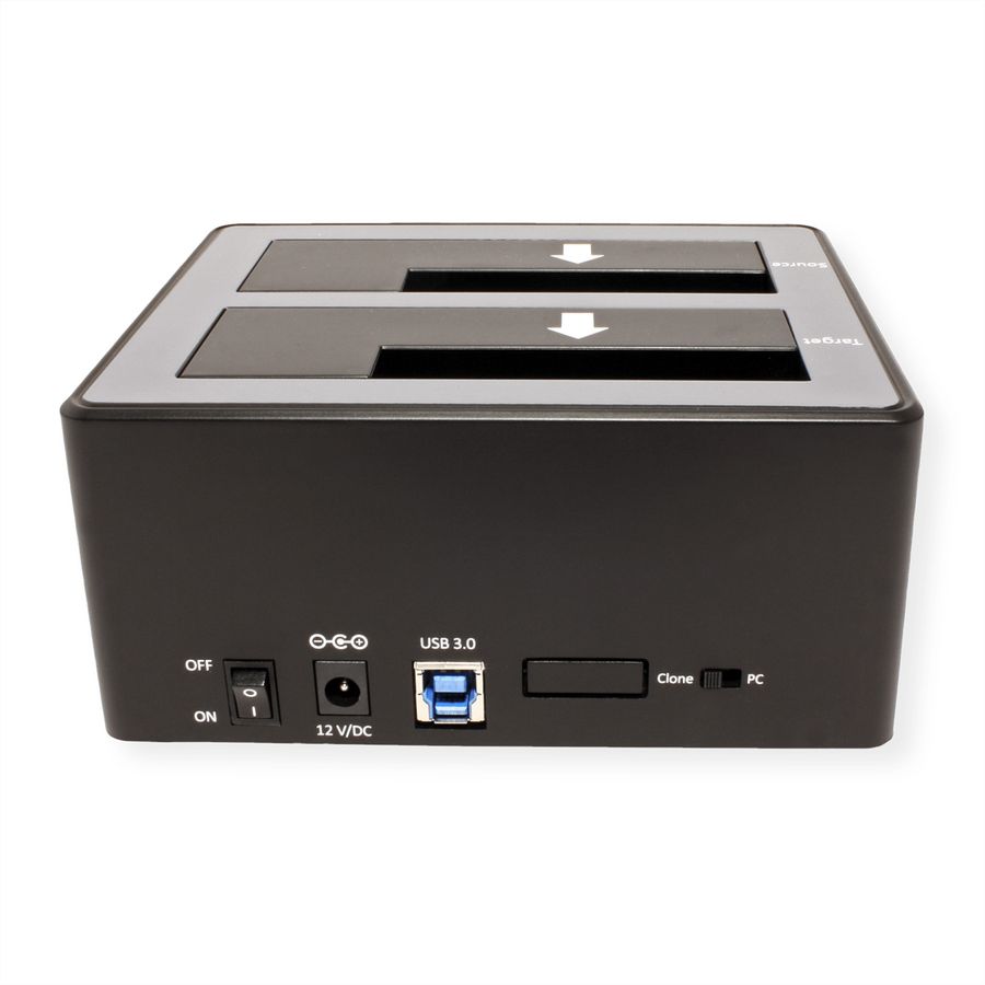 ROLINE 2.5" / 3.5" SATA HDD/SSD Docking Station, USB 3.2 Gen 1, HDD-Clone-Funktion