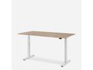 WRK21 Schreibtisch Smart 180 x 80 cm, Höhenverstellbar, Kendal Eiche / Weiss