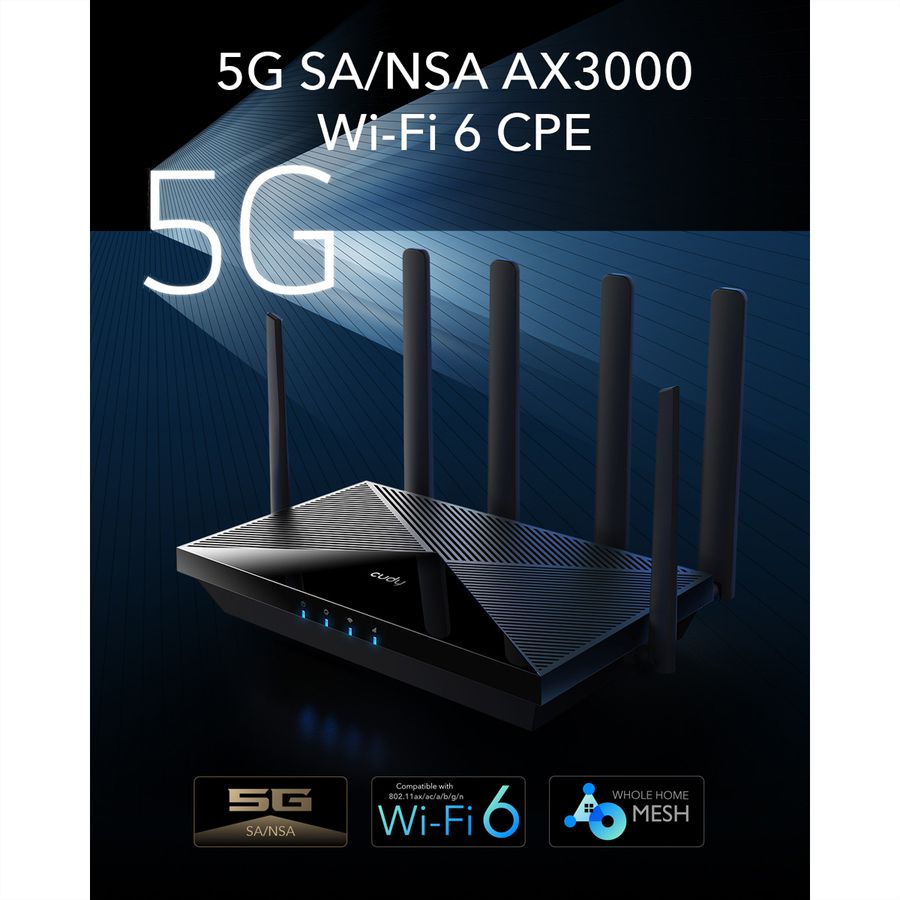 CUDY P5_EU AX3000 Routeur WiFi 6 5G Mesh, Gigabit