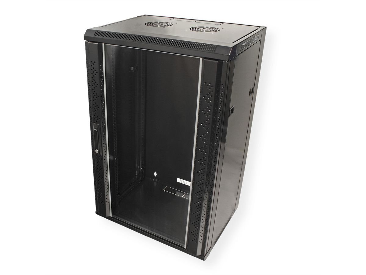 VALUE Armoire murale 18 UH (HxLxP) 901x570x450mm , noir