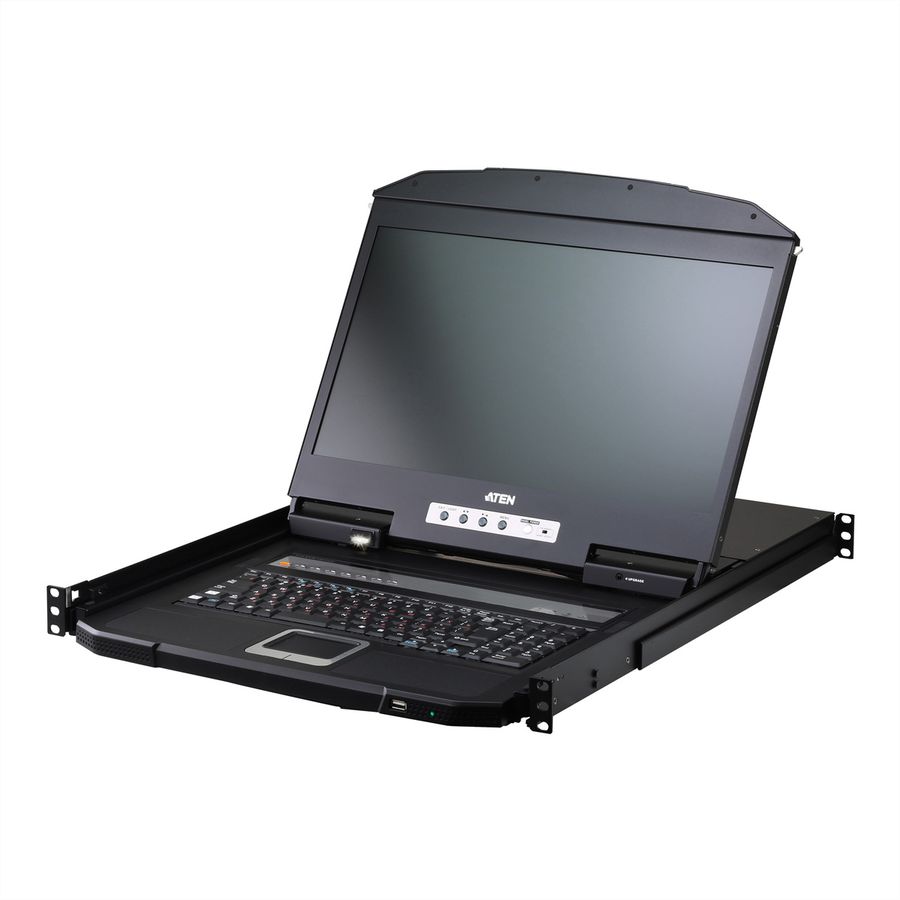 ATEN CL3708iNW Konsole IT WideSreen FHD über IP Switch 8 Port USB HDMI, IT-Layout