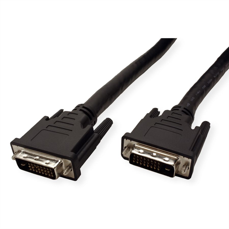 ROLINE Monitorkabel DVI, ST-ST, (24+1) dual link, 15 m