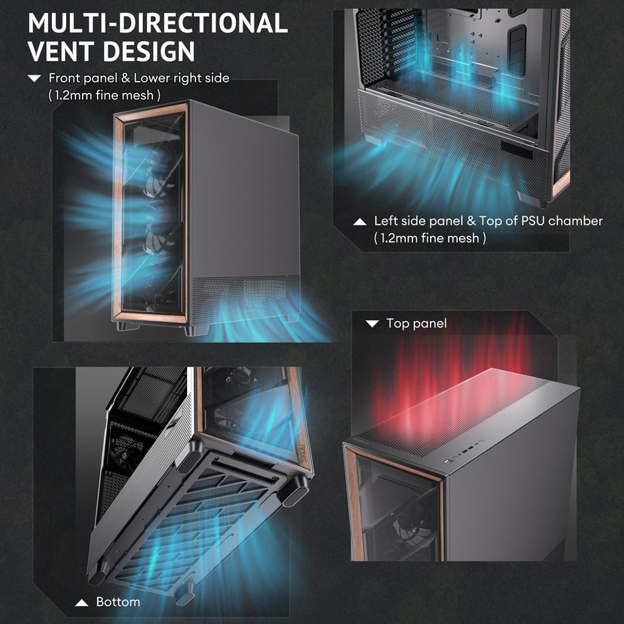 ANTEC FLUX PRO EUV Boîtier PC Big / Full Tower ATX, noir