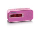 Lenco Radiowecker CR-205 pink, LED-Display, Weckfunktion, Sleeptimer