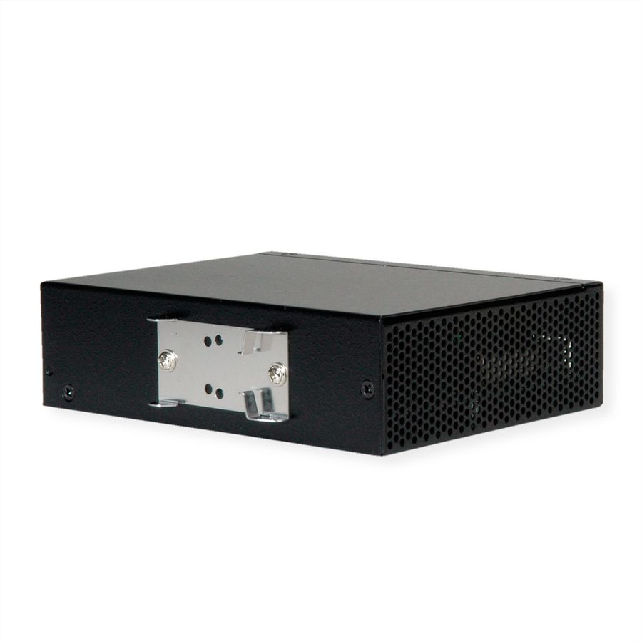 ROLINE Industrie Konverter Gigabit Ethernet - Dual Speed 100/1000 Fiber, mit PoE Funktion