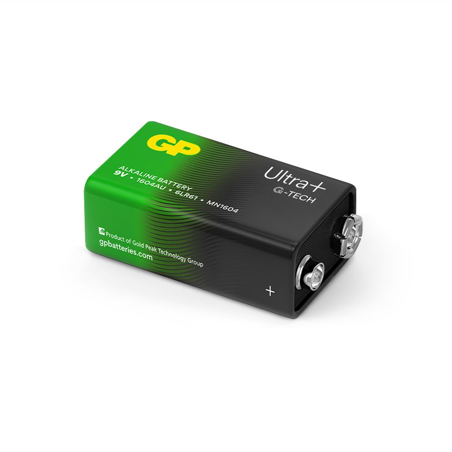 GP Batteries Ultra+ Alkaline 9V Block 1x