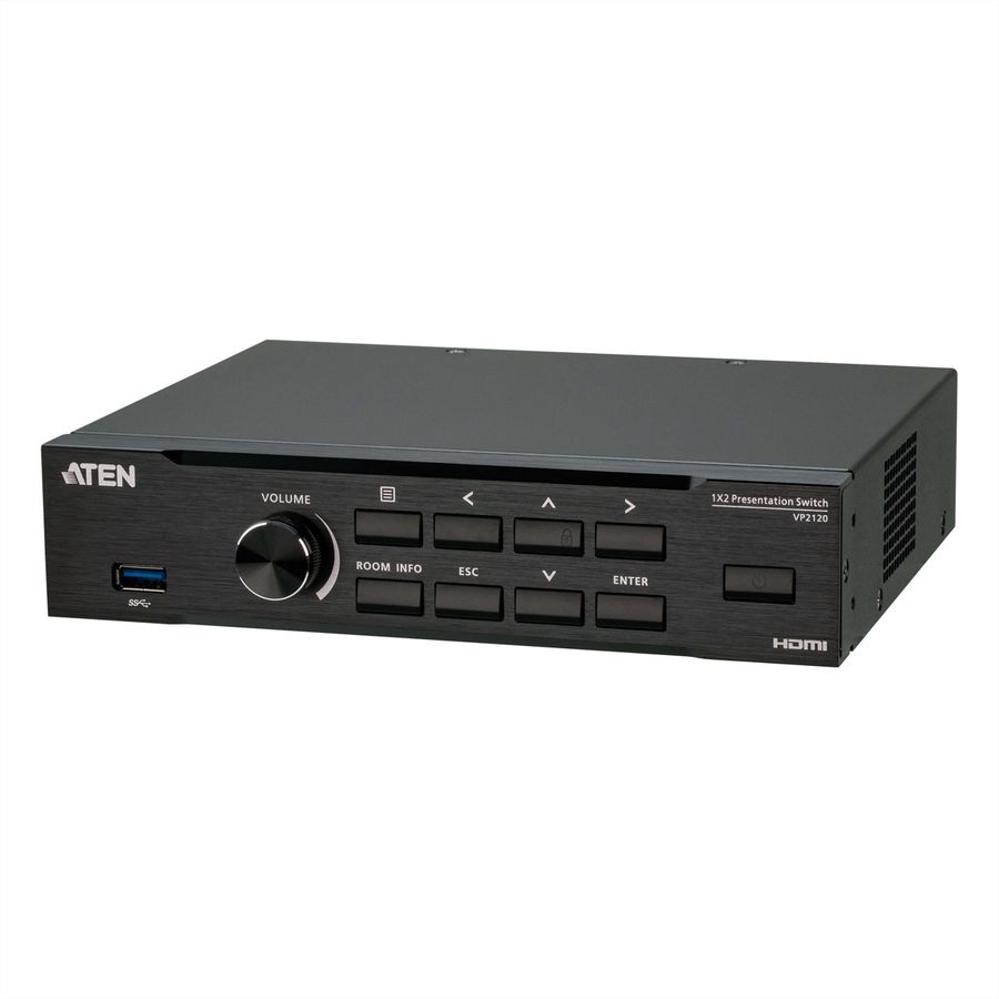 **Retoure**ATEN VP2120 Commutateur de présentation fluide avec multidiffusion en quadruple affichage