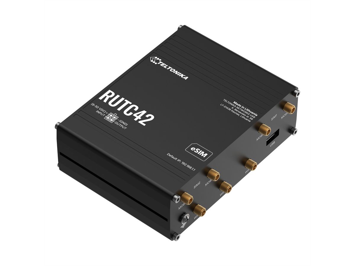 TELTONIKA RUTC42 Dual-eSIM LTE Router