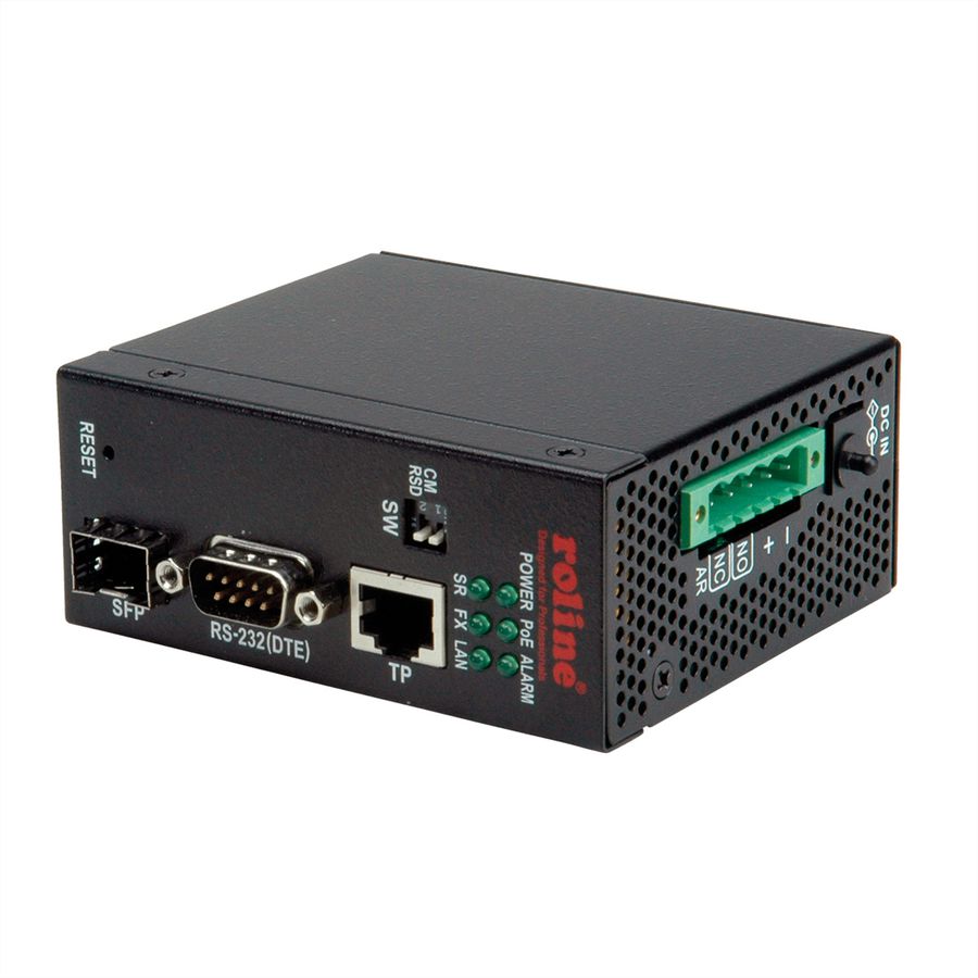 ROLINE Industrie Konverter Ethernet - Seriell RS232, Seriell Server