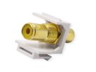 VALUE Coupleur Keystone RCA, plastique, jaune