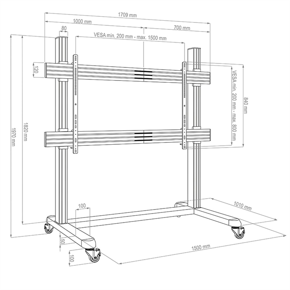 Hagor mobiles Standsystem CPS  Single 86-98"