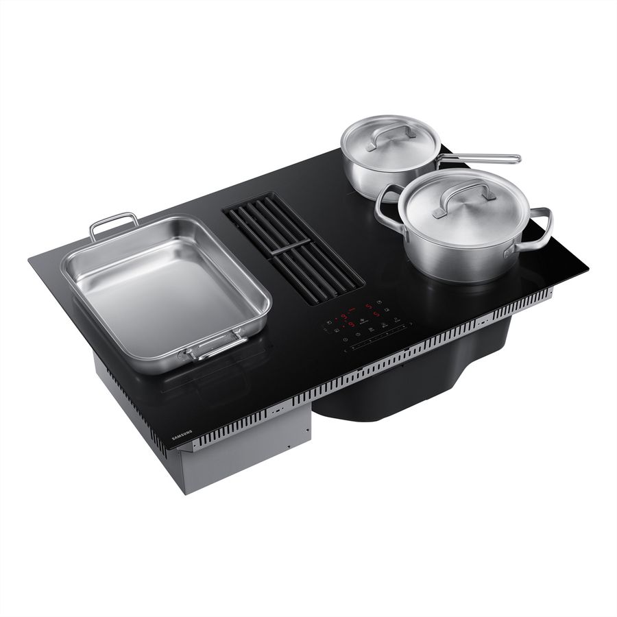 Samsung Kochfeld mit integriertem Dunstabzug 80 cm, FlexZone, 720m³/h,  A+