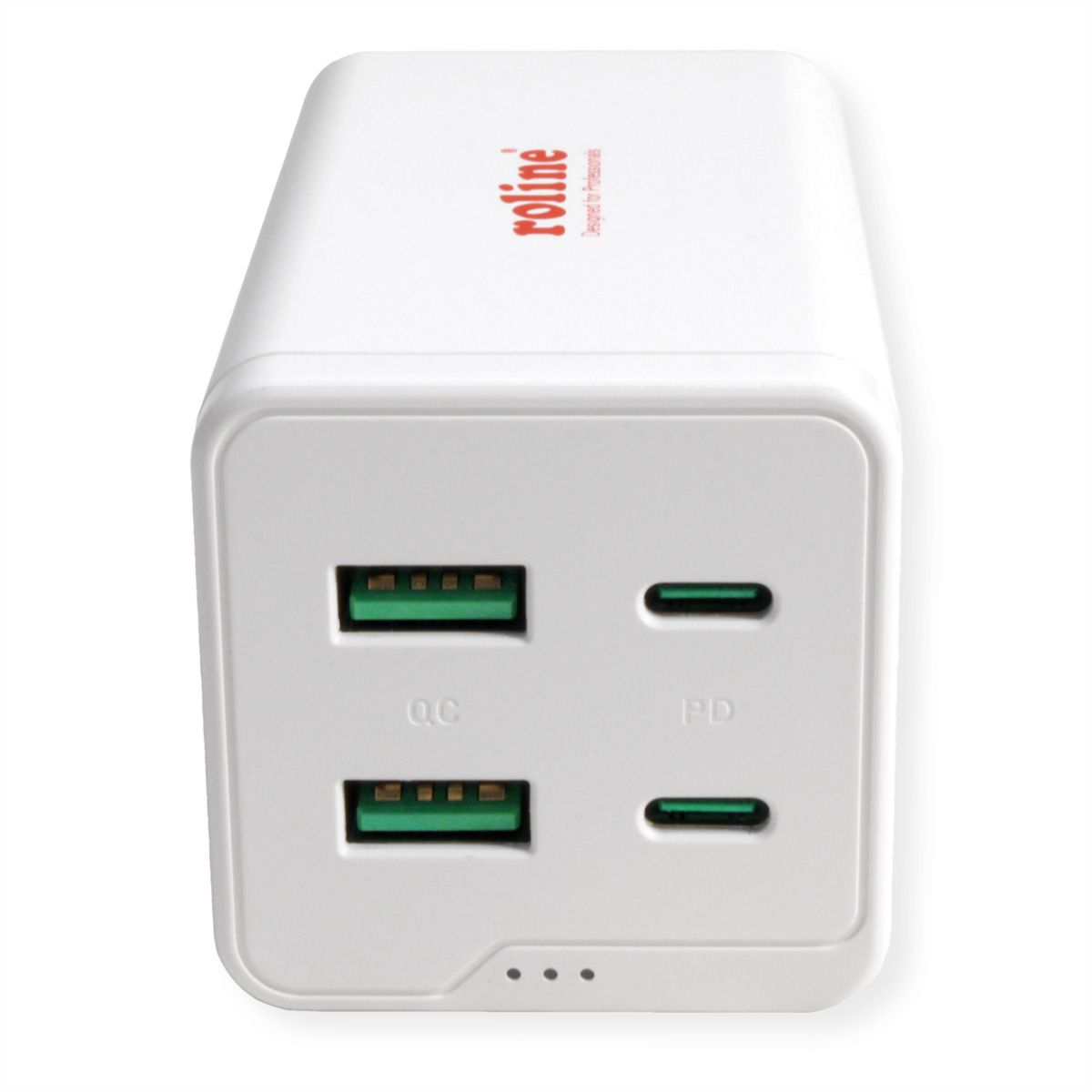 ROLINE Chargeur USB, 4 ports USB (2x USB-C, 2x USB-A QC3.0), max. 120W