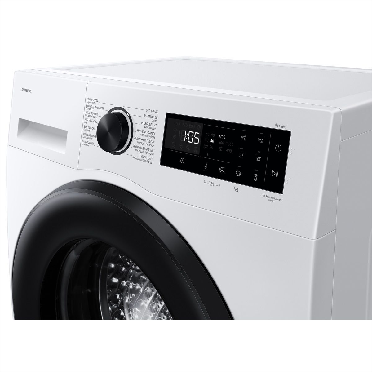 Samsung lave-linge WW5100, Slim, Blanc, 8kg