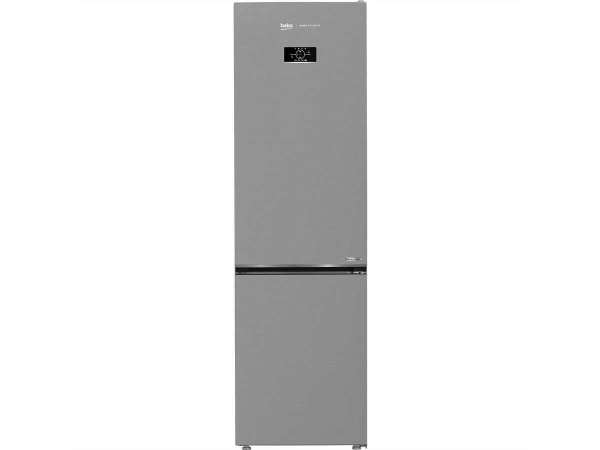 Beko Kühl-Gefrierkombination KG520, 355l, D, Inox