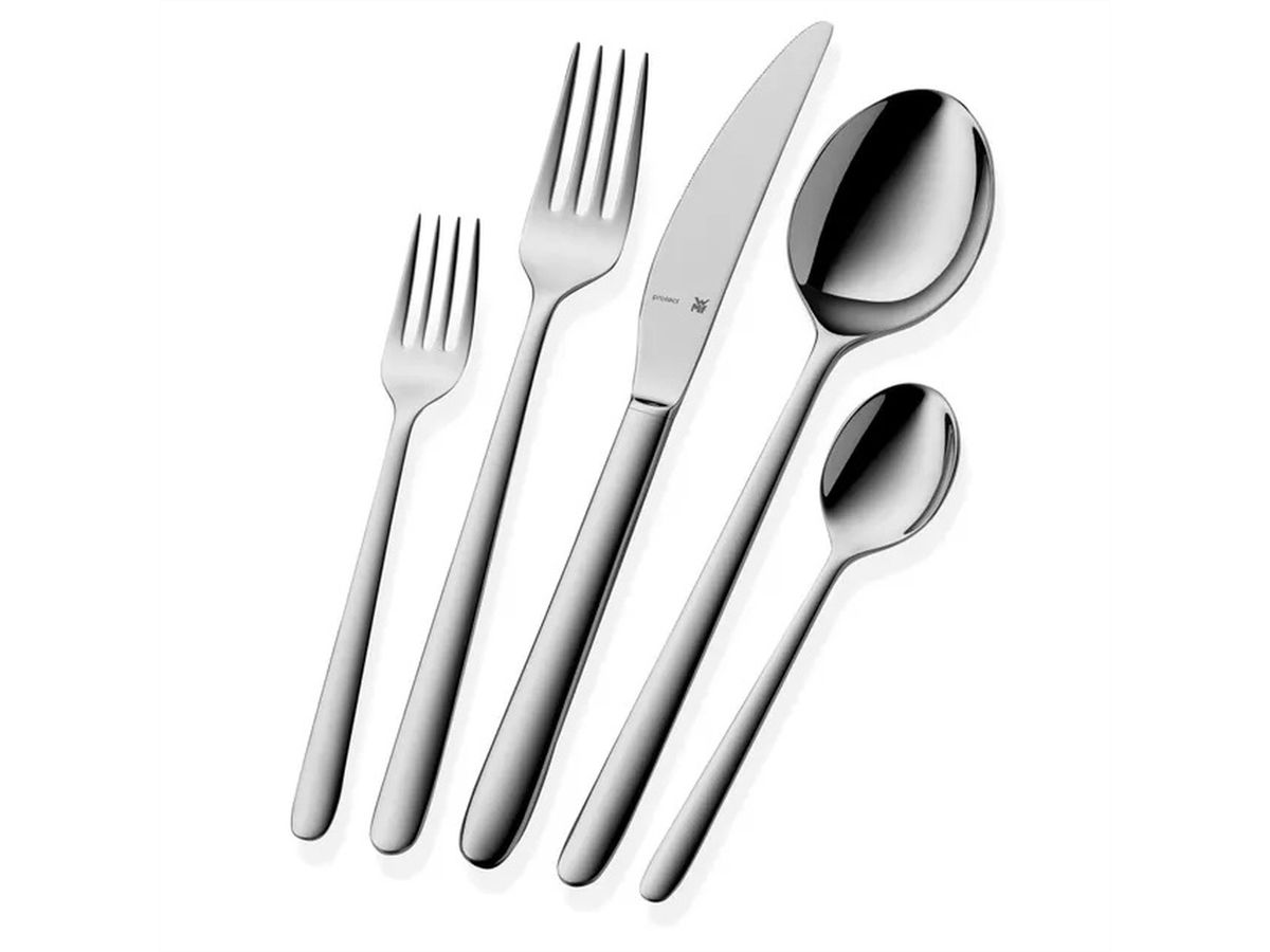 WMF Flame Plus Besteck-Set, 30-teilig, Cromargan protect®, poliert, Silber, Edelstahl