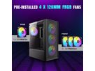 ANTEC AX26 RGB Elite Boîtier PC Midi Tower Gaming ATX, noir